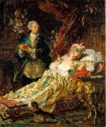 Gyula Benczur Louis XV and Dubarry oil painting artist